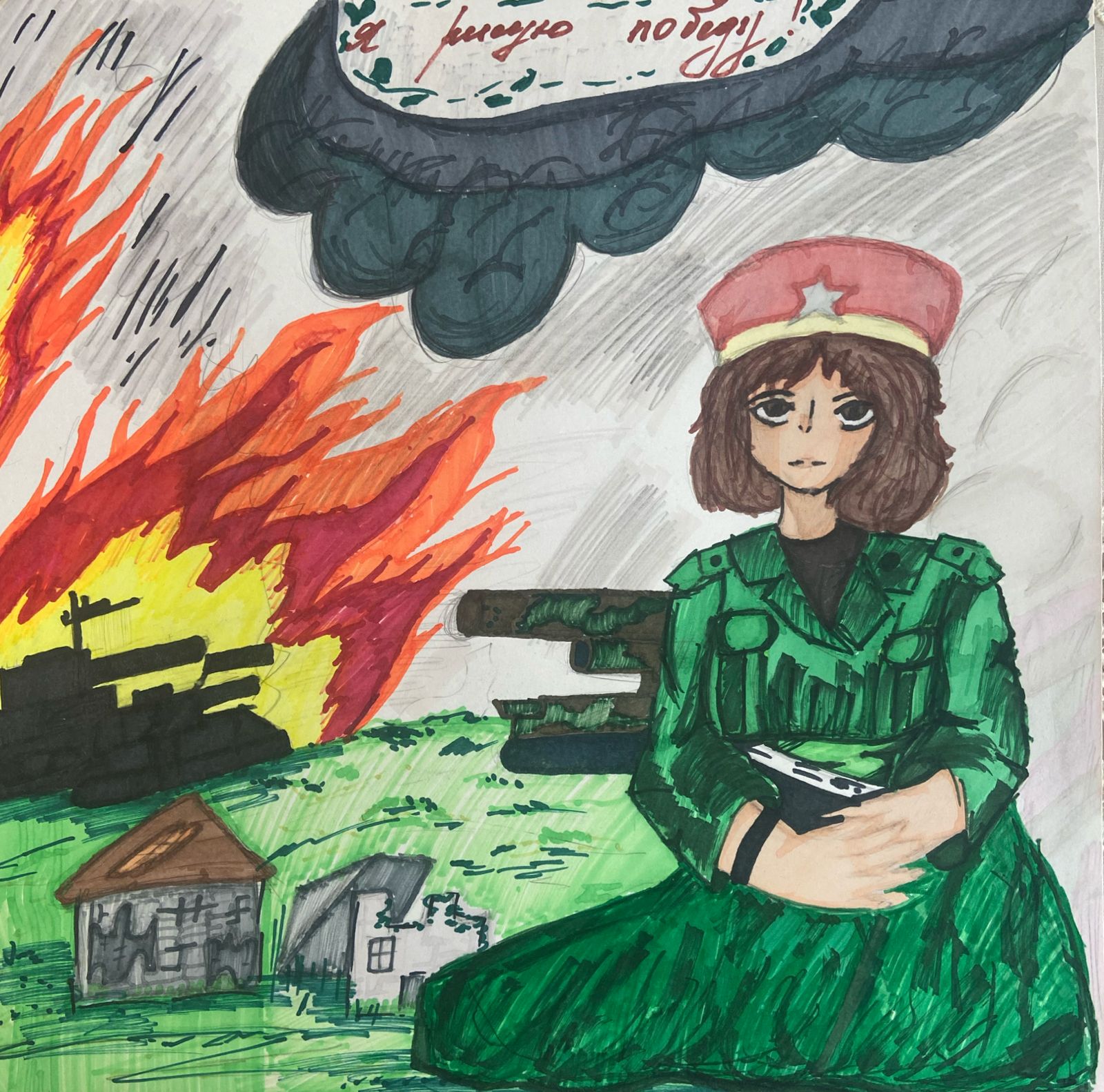 Патриотизм и милосердие: медсестра-санитарка как символ надежды.